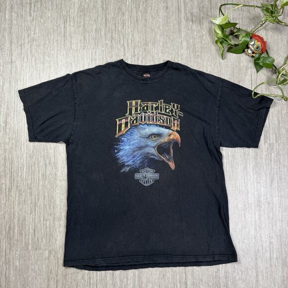 Harley Davidson Portland OR Paradise Old Town PDX Mens XL Short Sleeve Crewneck - Picture 2 of 8